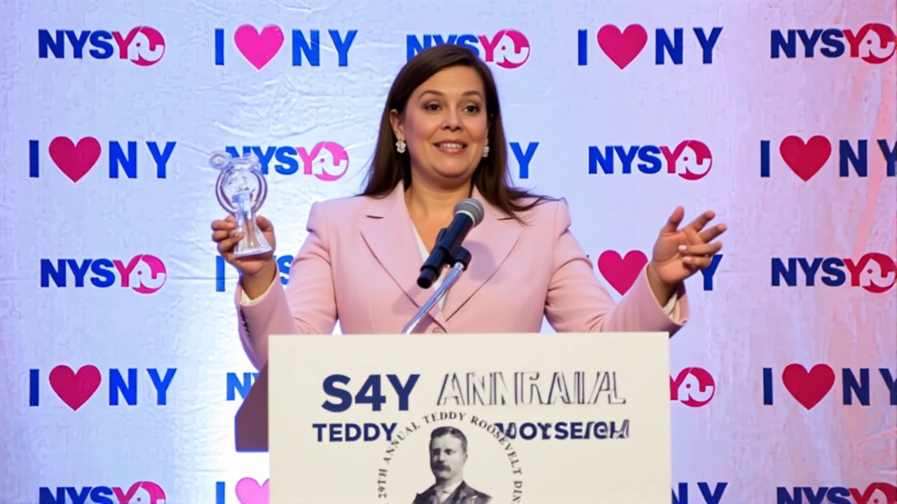 Stefanik Honored Amid Protest: Young Republicans Award Sparks Albany Demo